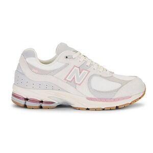 New Balance Classics 2002R Womens 8.5 Mens 7 White Grey Pink Shoes Sneakers NEW